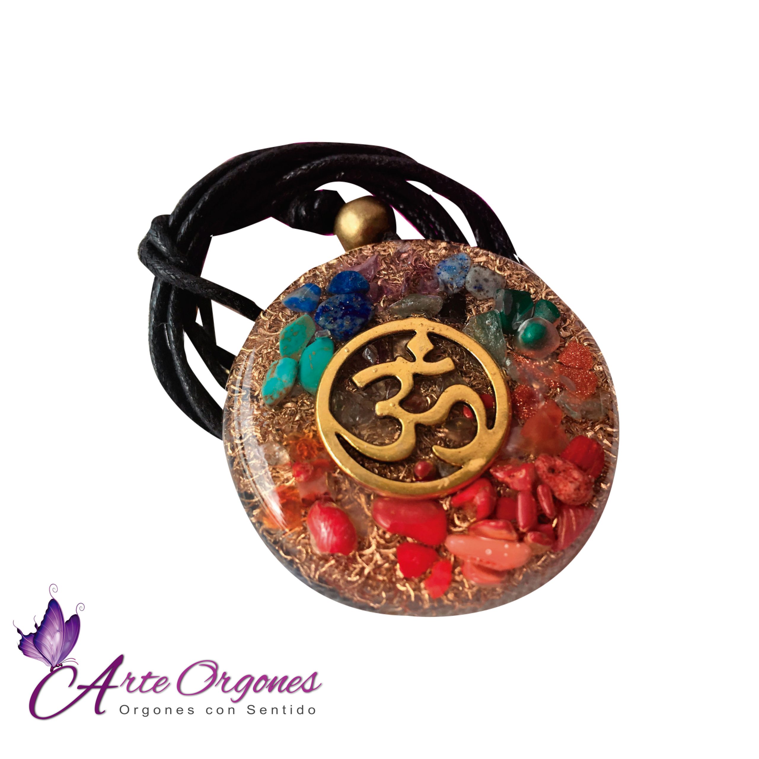 Orgonite necklaces with crystals 7 chakras