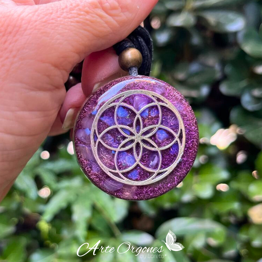 Orgonite Necklace of Seed of Life