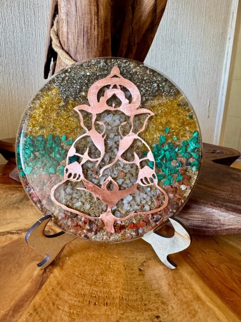 Plato de Orgon Transmutador con Ganesha