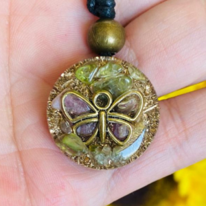 Collar Orgon Mariposa con Turmalinas