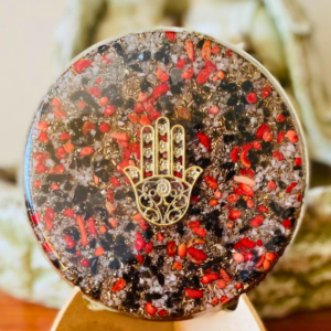 Plato Orgon Mano de Fátima (Hamsa)